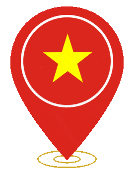 Vietnam Pin Heartbeat animated flag GIF