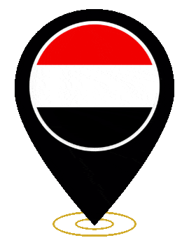 Yemen Pin Heartbeat animated flag GIF