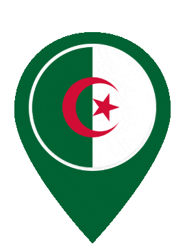 Algeria Pin Pulse animated flag GIF