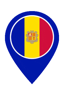 Andorra Pin Pulse animated flag GIF