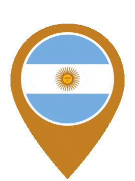 Argentina Pin Pulse animated flag GIF