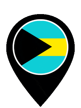 Bahamas Pin Pulse animated flag GIF