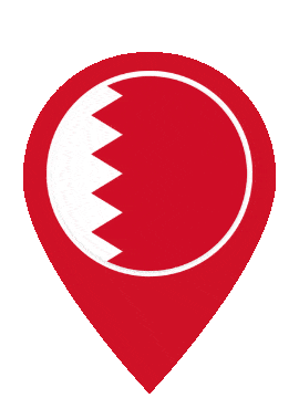 Bahrain Pin Pulse animated flag GIF