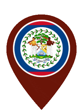 Belize Pin Pulse animated flag GIF