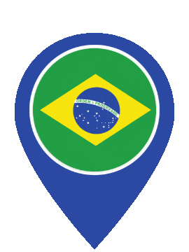 Brazil Pin Pulse animated flag GIF