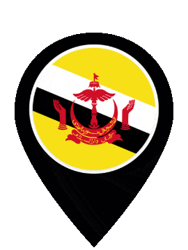 Brunei Pin Pulse animated flag GIF