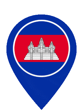Cambodia Pin Pulse animated flag GIF