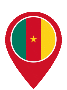 Cameroon Pin Pulse animated flag GIF