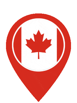 Canada Pin Pulse animated flag GIF