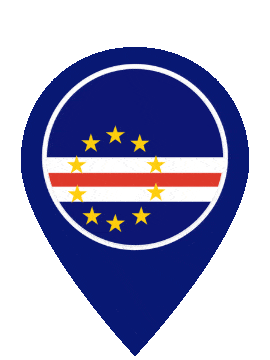 Cape Verde Pin Pulse animated flag GIF