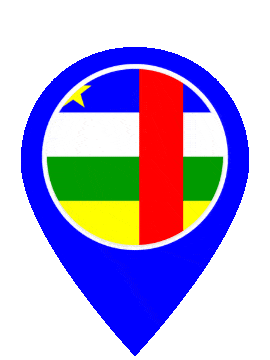 Central African Republic Pin Pulse animated flag GIF