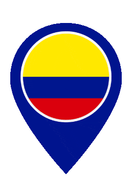 Colombia Pin Pulse animated flag GIF
