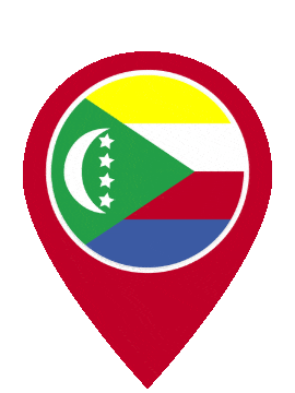 Comoros Pin Pulse animated flag GIF