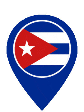 Cuba Pin Pulse animated flag GIF