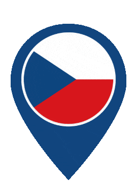 Czechia Pin Pulse animated flag GIF