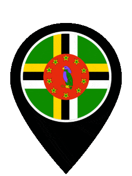 Dominica Pin Pulse animated flag GIF