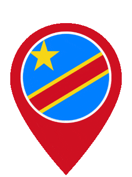 Dr Congo Pin Pulse animated flag GIF