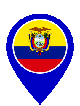 Ecuador Pin Pulse animated flag GIF