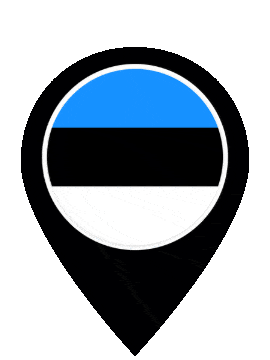 Estonia Pin Pulse animated flag GIF