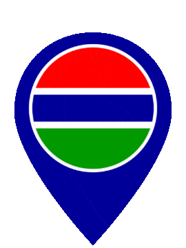 Gambia Pin Pulse animated flag GIF