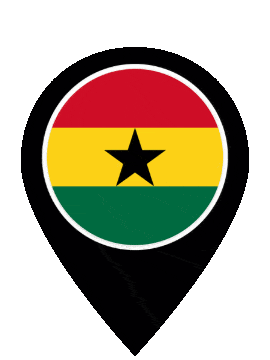Ghana Pin Pulse animated flag GIF