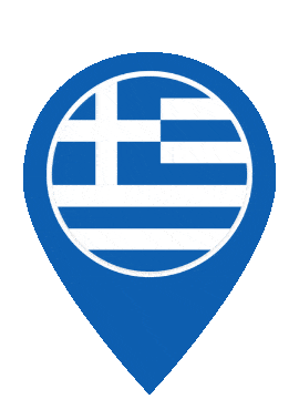 Greece Pin Pulse animated flag GIF