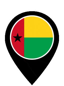 Guinea Bissau Pin Pulse animated flag GIF