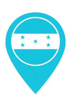 Honduras Pin Pulse animated flag GIF