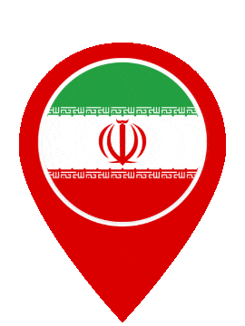 Iran Pin Pulse animated flag GIF
