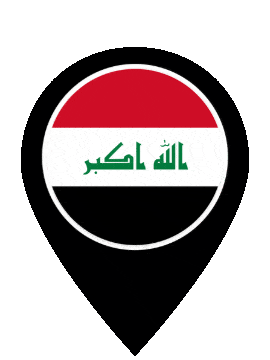 Iraq Pin Pulse animated flag GIF