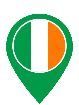 Ireland Pin Pulse animated flag GIF