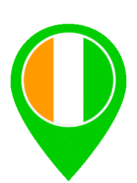Ivory Coast Pin Pulse animated flag GIF