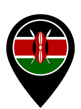Kenya Pin Pulse animated flag GIF