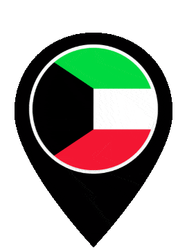 Kuwait Pin Pulse animated flag GIF
