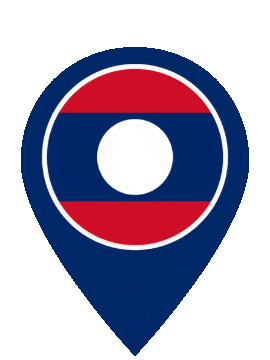 Laos Pin Pulse animated flag GIF