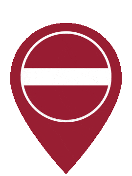 Latvia Pin Pulse animated flag GIF