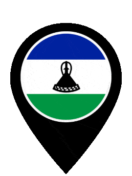 Lesotho Pin Pulse animated flag GIF