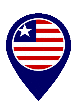 Liberia Pin Pulse animated flag GIF