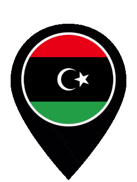 Libya Pin Pulse animated flag GIF