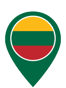 Lithuania Pin Pulse animated flag GIF