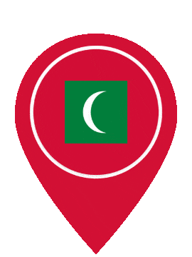 Maldives Pin Pulse animated flag GIF