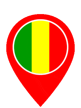 Mali Pin Pulse animated flag GIF