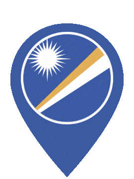 Marshall Islands Pin Pulse animated flag GIF