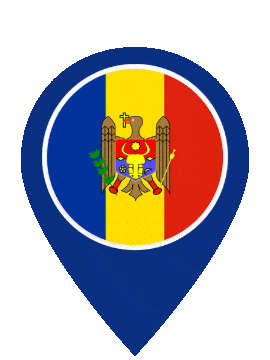 Moldova Pin Pulse animated flag GIF