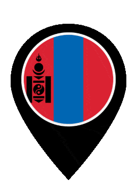 Mongolia Pin Pulse animated flag GIF