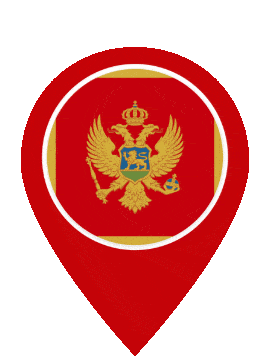 Montenegro Pin Pulse animated flag GIF