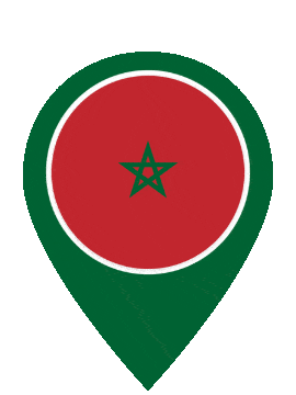 Morocco Pin Pulse animated flag GIF