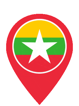 Myanmar Pin Pulse animated flag GIF