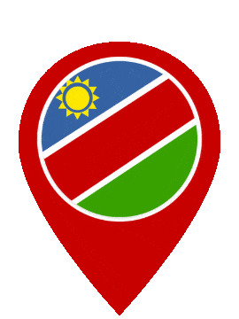 Namibia Pin Pulse animated flag GIF