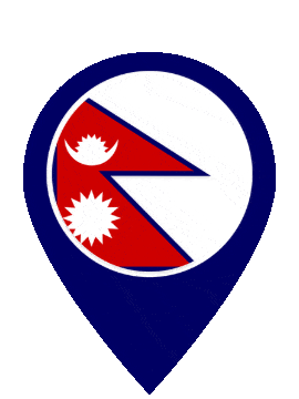 Nepal Pin Pulse animated flag GIF